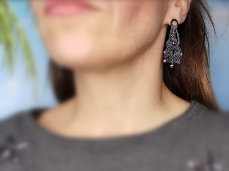 Boucles Micro-Macramé "GAËLLE"