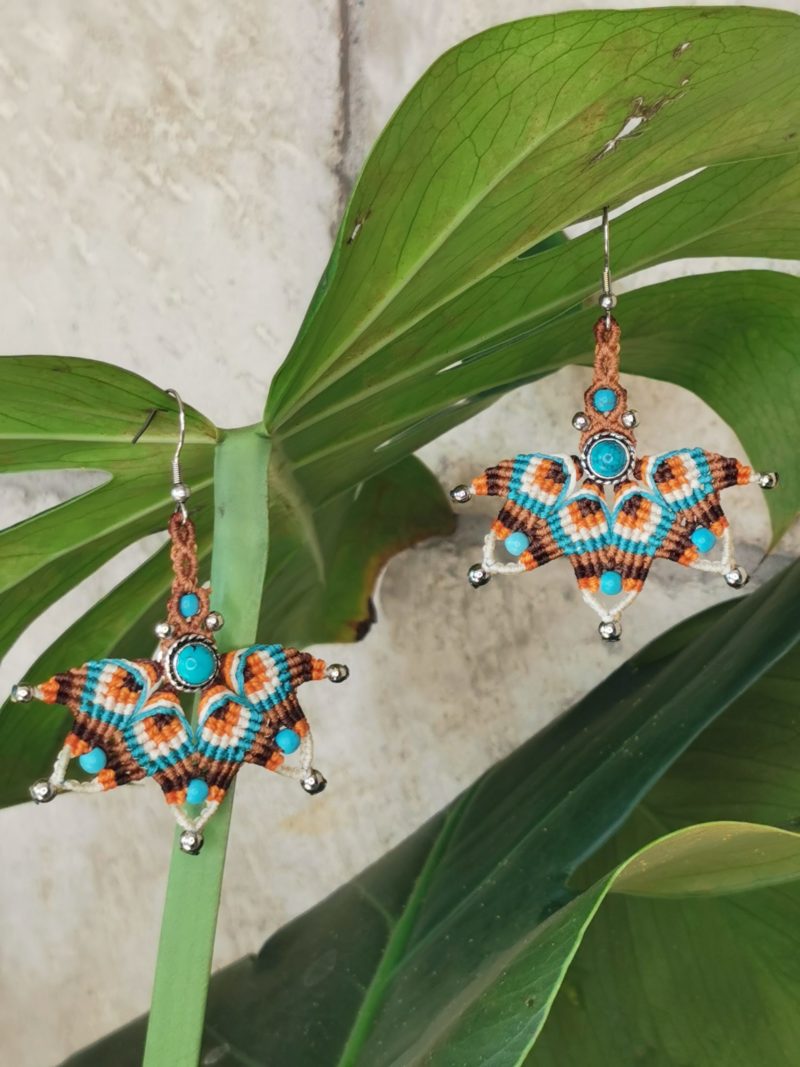 Boucles turquoise "DALIA"